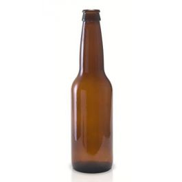 12 oz Amber Glass Long Neck Beer Bottle