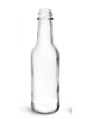 Clear Glass Woozy Bottles, 12 Oz - Case of 12